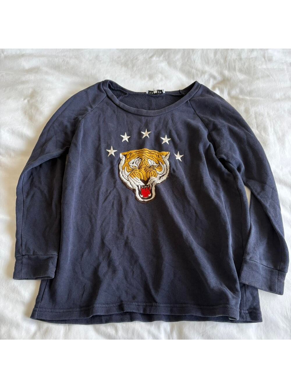 Sandro navy blue tiger sweatshirt